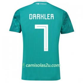 Camisolas de Futebol Alemanha Draxler 7 Equipamento Alternativa Copa do Mundo 2018 Manga Curta